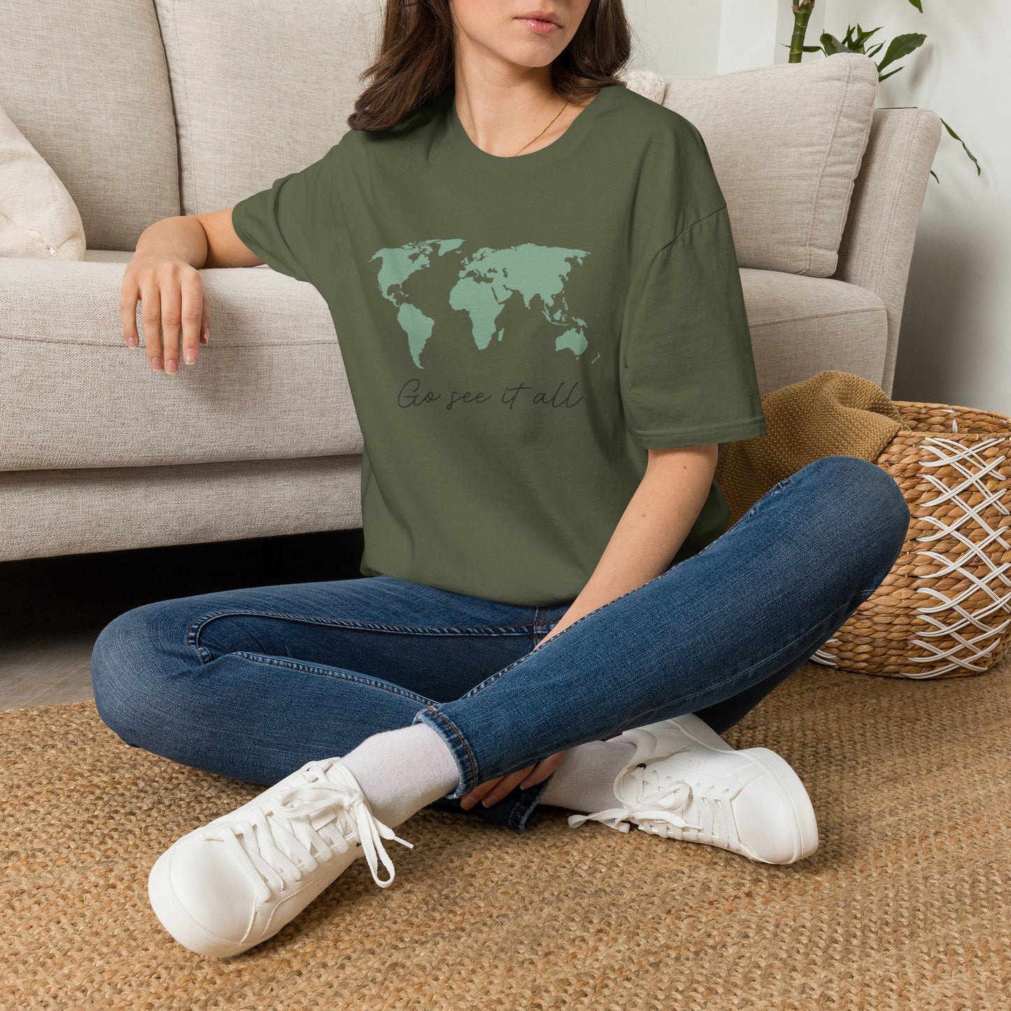 Go See It All World Map T-Shirt