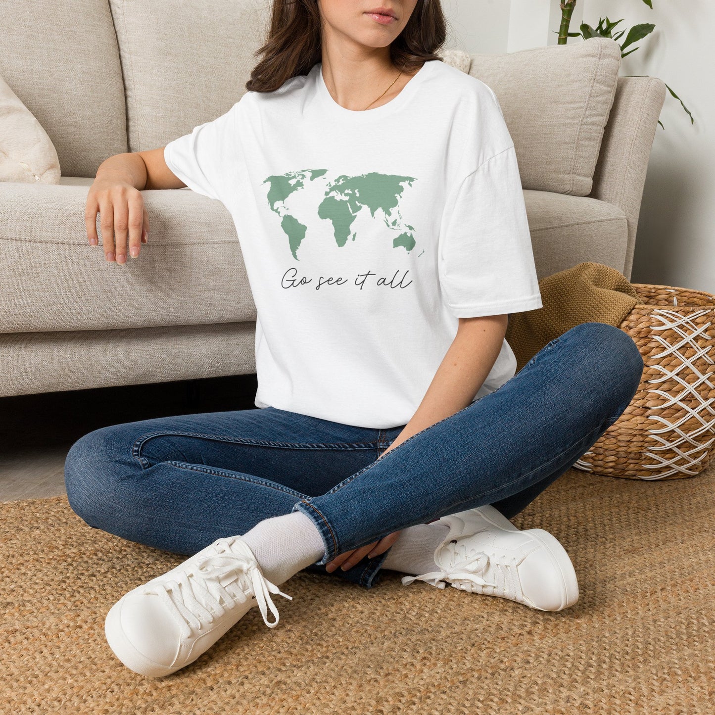 Go See It All World Map T-Shirt