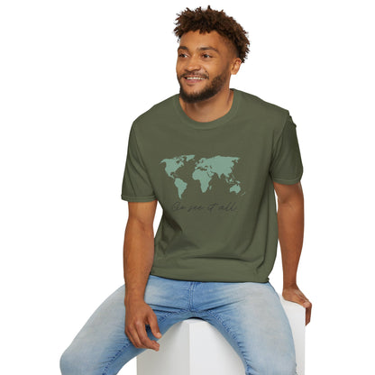 Go See It All World Map T-Shirt