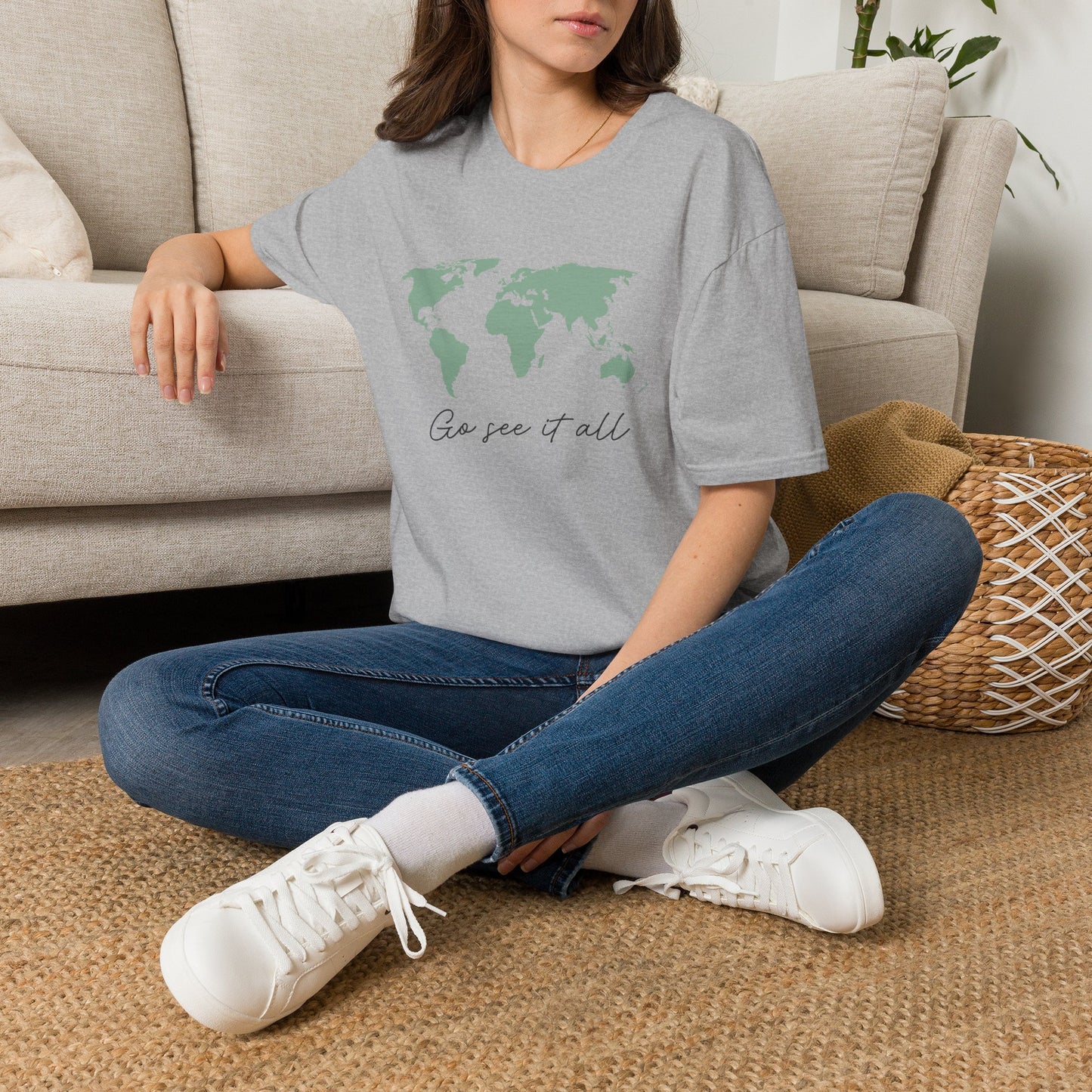 Go See It All World Map T-Shirt