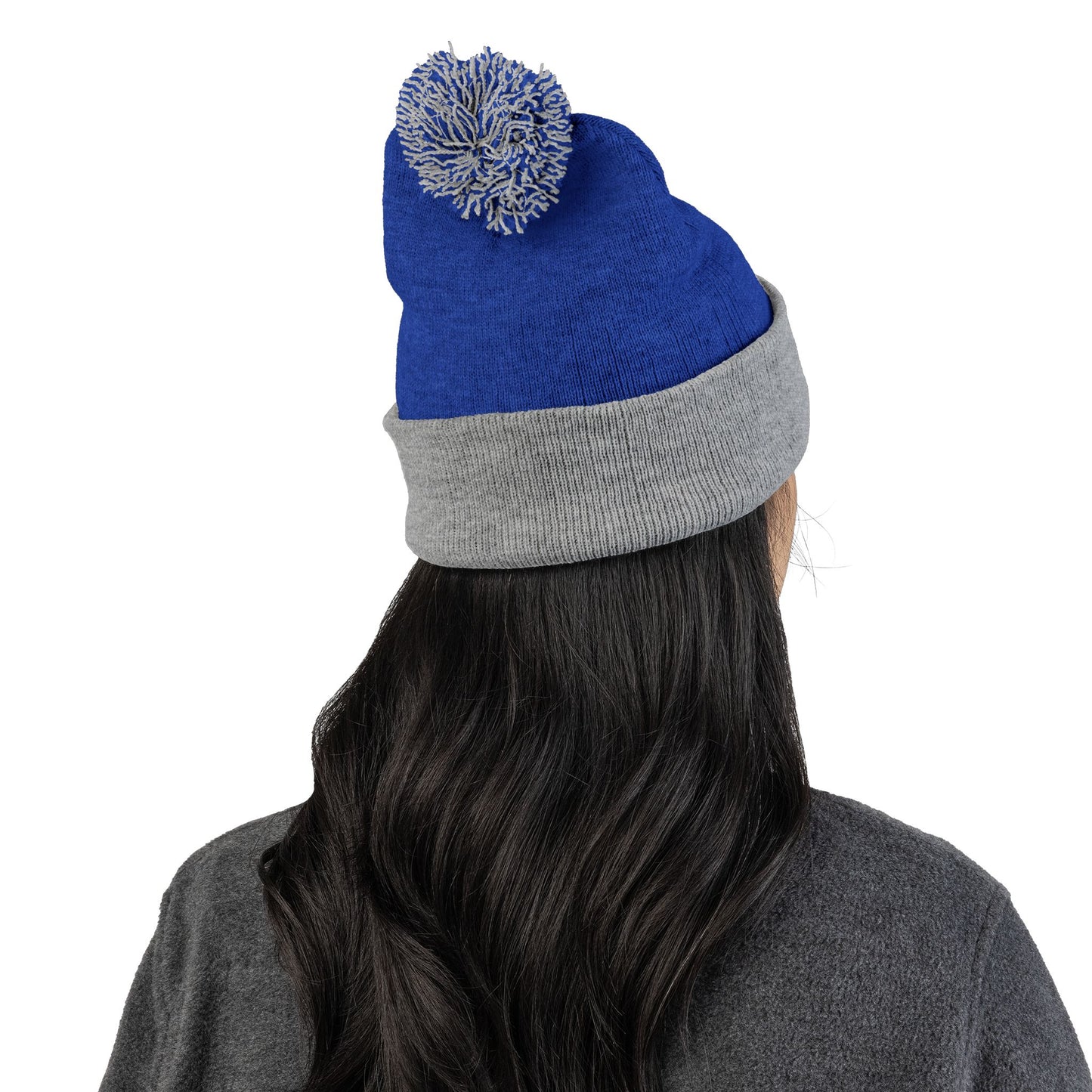 Aries Embroidered Pom-Pom Knit Cap