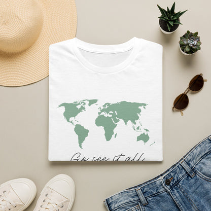 Go See It All World Map T-Shirt