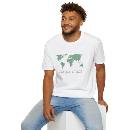 Go See It All World Map T-Shirt