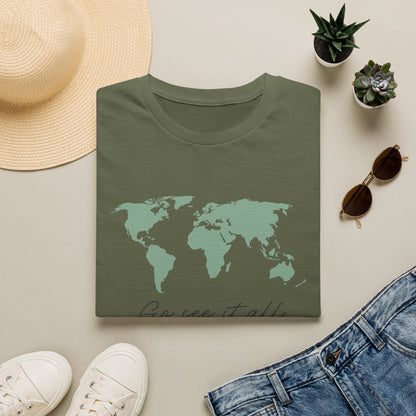 Go See It All World Map T-Shirt